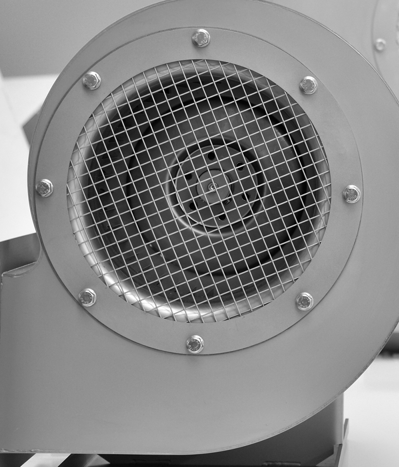 Industrial blower outlet