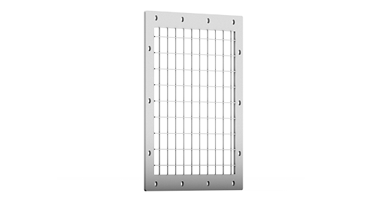 Grille de protection, côté décharge	