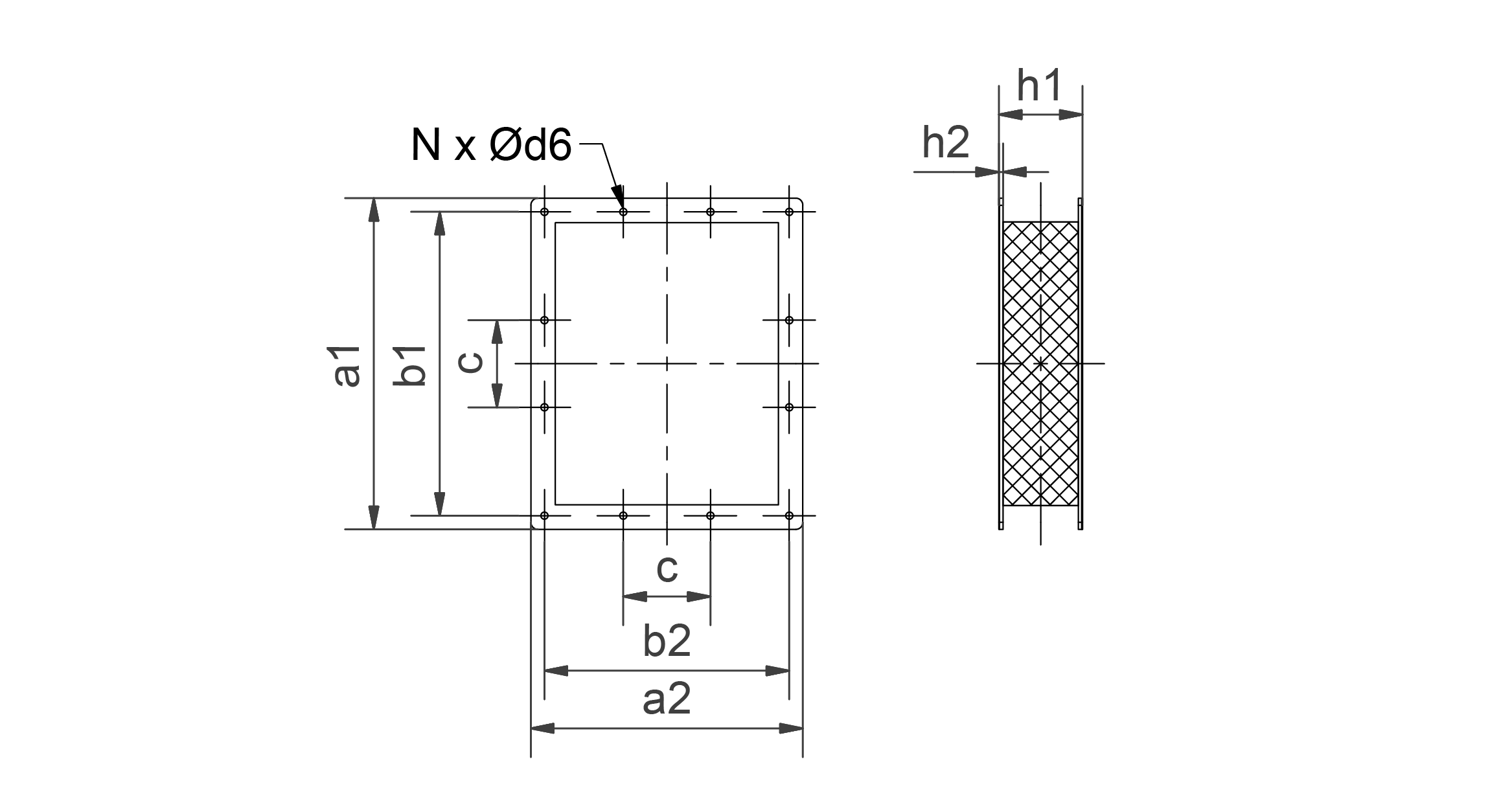 Kompenzátor, na straně výtlaku, kanálový profil ocel pozink 